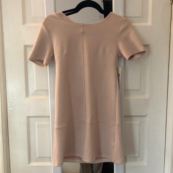 Bishop + Young Faux Suede Pink Shift Dress - Picture 1 of 2